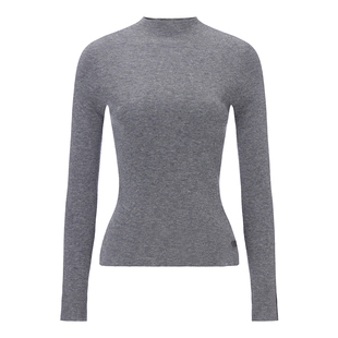 EVAOUXIU绵羊毛山羊绒圆领针织衫长袖毛衣毛衫25秋冬新商场同款