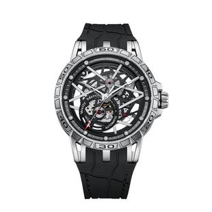 威利默克男士机械手表全自动镂空双子星2024新款时尚男款时尚腕表