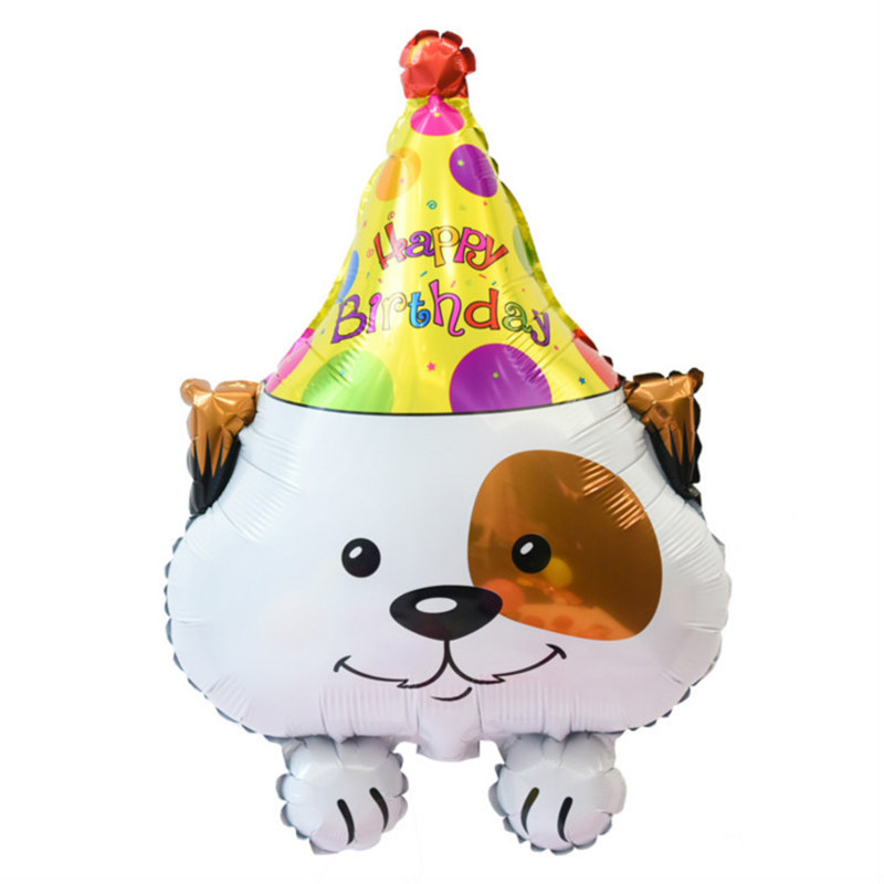 卡通卖萌风生日派对铝箔学校气球