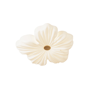 卧室灯吸顶灯全光谱花朵房间灯书房灯奶油风简约现代风格复古法式