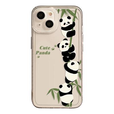 爬竹子熊猫手机壳适用于苹果系列