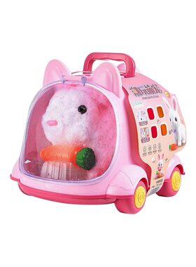 潮玩萌宠小兔子小狗小猫咪汽车屋