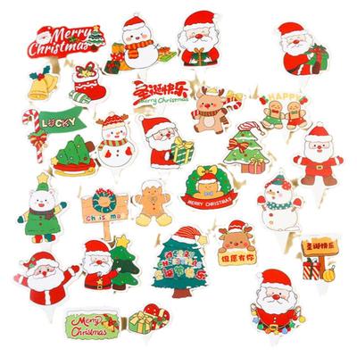 圣诞节蛋糕装饰插件圣诞老人插卡