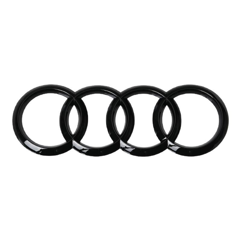 奥迪黑色车标Q5L改装40四驱45TFSI排量2.0T后尾四环字标装饰贴标