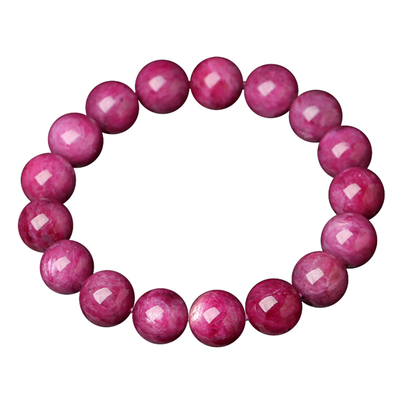 亲宝水晶天然红绿宝手链散珠手串