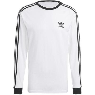 adidas阿迪达斯三叶草Adicolor三条纹男子运动休闲长袖T恤IA4879