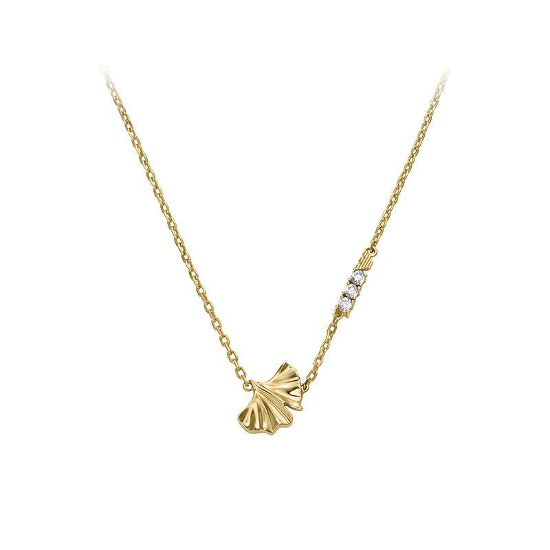 【自营】[白鹿同款]Armani阿玛尼银杏系列项链女锁骨链轻奢送女生