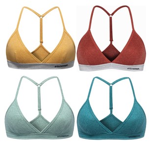 stonemen【源自澳洲】性感法式内衣女无钢圈美背三角杯文胸食物色