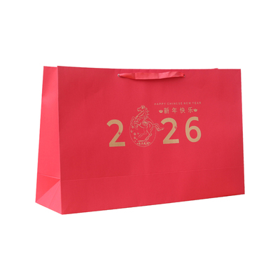 2026马年春节红色手提礼品袋