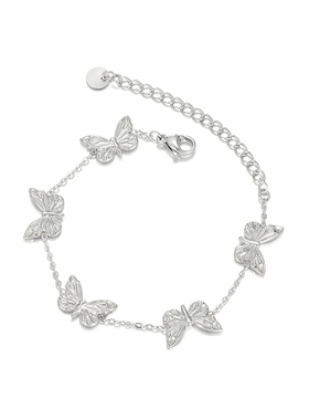 柔柔蝶影蹁跹手链女时尚小众轻奢气质可叠戴蝴蝶手饰送女友礼物