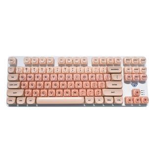 狼蛛口红粉底液机械键盘F3587电竞游戏电脑笔记本女生办公高颜值