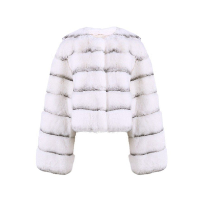 雪顶冰淇淋獭兔毛龙猫纹皮草外套