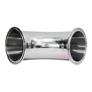 卫生级快装弯头90度304不锈钢卡箍式卡盘弯管法兰卡扣直角弯