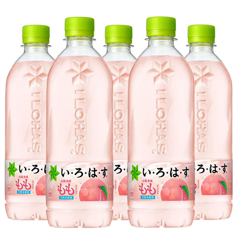 日本进口 可口可乐ILOHAS乐活透明白桃水水蜜桃味网红桃子水饮料
