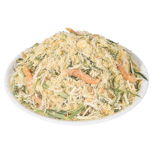 猫草蛋黄鸡肉松猫咪冻干零食排毛化毛发腮增肥毛球克星拌猫粮试吃