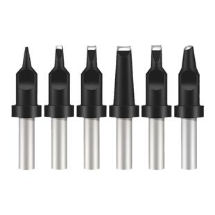 亚润自动焊锡机烙铁头911G-30DV2无铅恒温电焊头一字马蹄PC型斜头