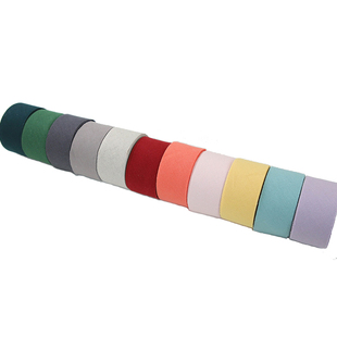 2进口棉麻纯色包边条包边带彩带滚边条童装DIY服装辅料宽4cm长9米