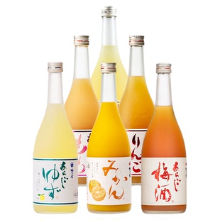 梅乃宿梅子酒日本原装进口果肉绿茶桃子苹果菠萝柠檬梅酒柚子酒