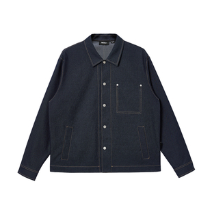 MLMR极简复古高智风中性原牛牛仔衬衫外套牛仔裤套装宽松男女装