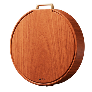 双枪真铁木切菜板整木抗菌防霉家用砧板案板商用加厚菜墩刀板粘板