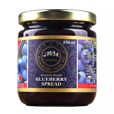 RJT加拿大进口蓝莓果酱小瓶装