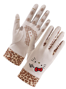 三丽鸥HelloKitty保暖手套女秋冬