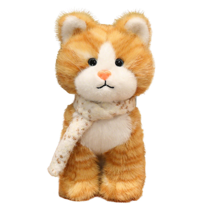 仿真毛绒布偶猫老虎公仔抱枕玩具
