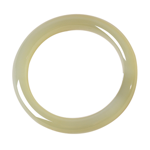 凤飞凰56mm和田玉高冰晴水手镯女款玉镯天然玉石镯子节日礼物0451