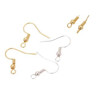 18k包金耳环配件diy耳钩材料挂件防过敏手工自制耳钉耳坠耳勾耳饰