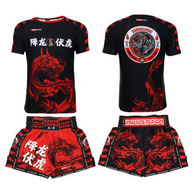 泰拳格斗拳击服定制散打服运动