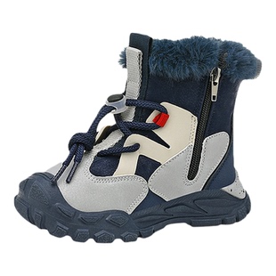 JEEP吉普童鞋男童雪地靴2025冬季新款加绒保暖儿童大棉鞋男孩棉靴