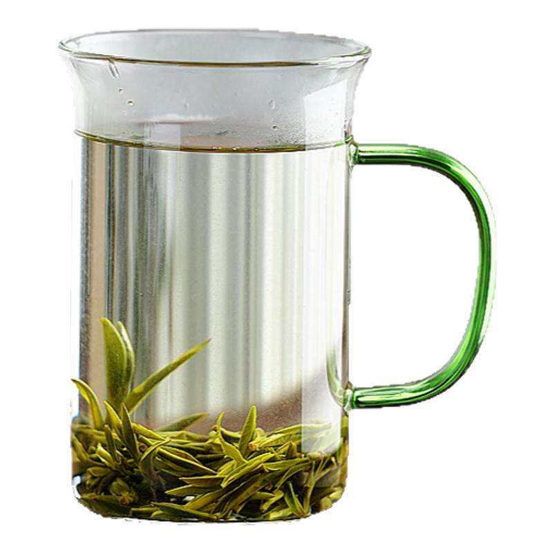 北大史家用高硼硅手工彩把绿茶杯