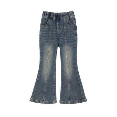 NORNOR女童牛仔喇叭裤新款
