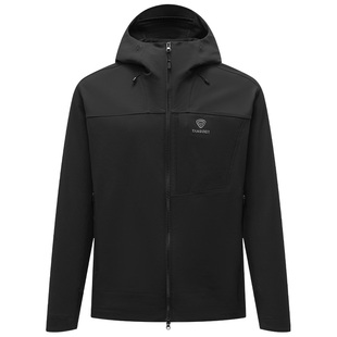 坦博尔2026年春新款软壳夹克户外休闲运动防风防泼水连帽男款外套