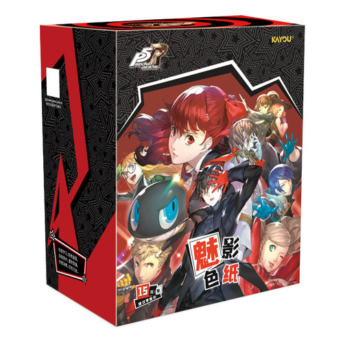 卡游 女神异闻录5 皇家版魅影色纸一整盒 官方正版游戏周边