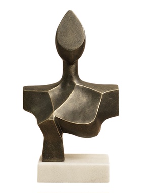 抽象艺术旧铜色人物雕塑摆件