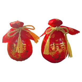 明制婚礼道具男方献礼奠雁礼黄金百两喜酒坛如意中式汉婚婚庆用品