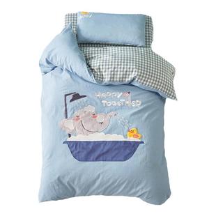 纯棉幼儿园被子三件套全棉被褥六件套宝宝午睡入园婴儿童床上用品