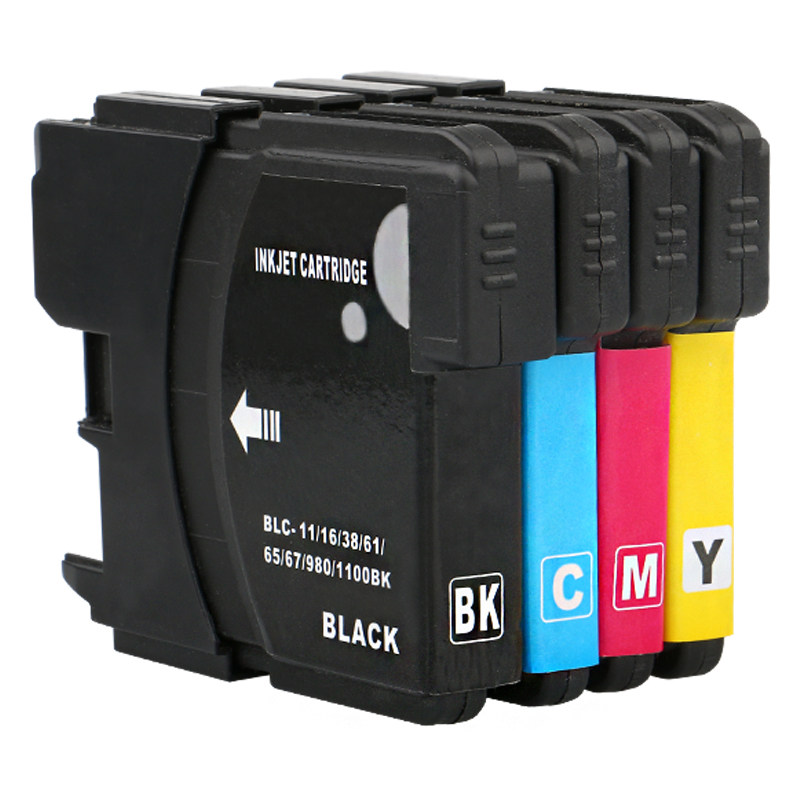 彩格适用兄弟LC1100墨盒MFC-250C 290C 490CW 790CW 990CW 6490CW打印机DCP-145C 165C 185C 585 6690CW墨盒
