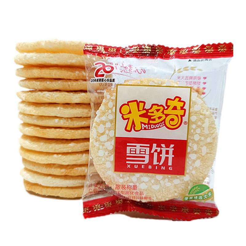 米多奇雪饼香米饼陪烤非油炸薄利