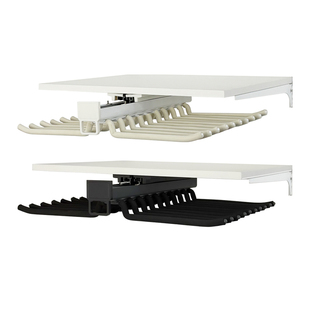 金属衣柜可抽拉伸缩排骨裤架家用内置滑轨防滑多功能置物裤抽架