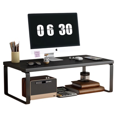 台式电脑抬高架办公室桌面