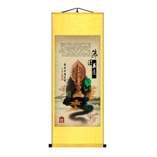 高清楞严咒楞严经神咒经文挂画大悲咒观音心经装饰玄关卷轴画