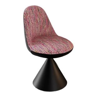 意式罗比椅轻奢360度可旋转化妆椅餐椅靠背布艺梳妆台椅卧室