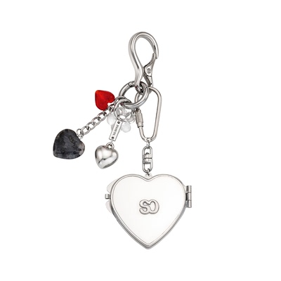 韩国Standoil包挂饰Heart Berry Keyring心形浆果钥匙扣包包挂饰