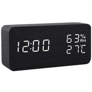 闹钟创意木质电子时钟静音桌面充电数字学生智能床头夜光钟表简约