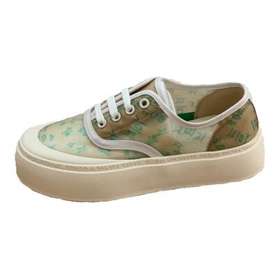 网红根纱板鞋软底网纱透气渔夫鞋