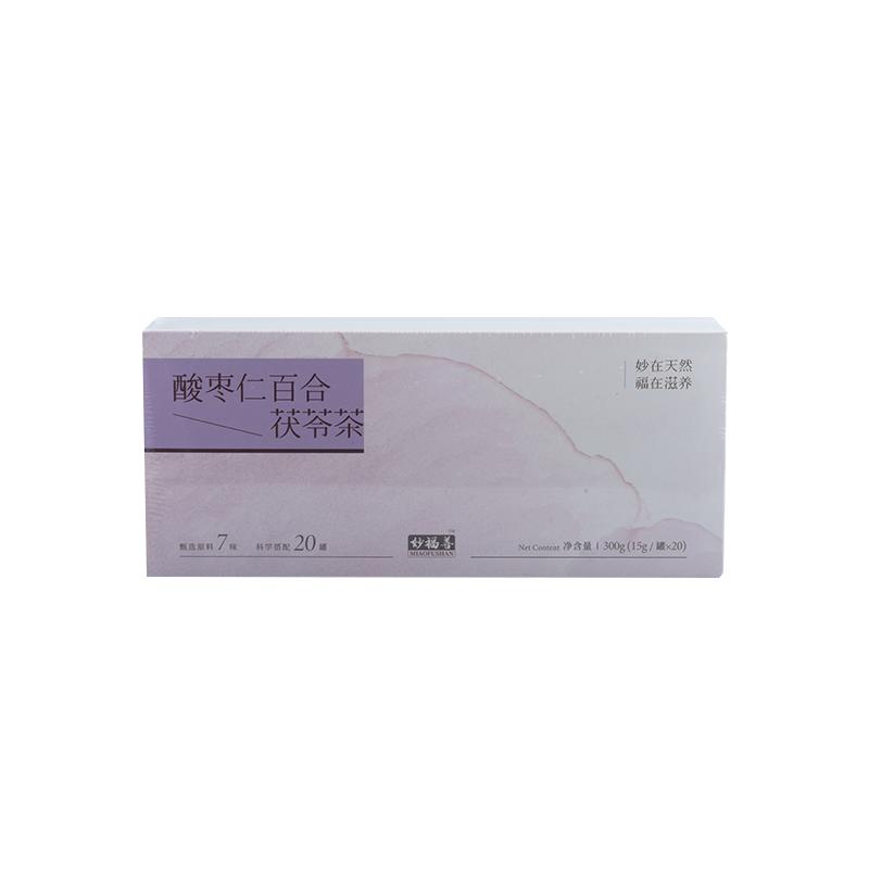 妙福善酸枣仁百合茯苓茶熬夜安神助眠失眠多梦改善睡眠滋补养生茶