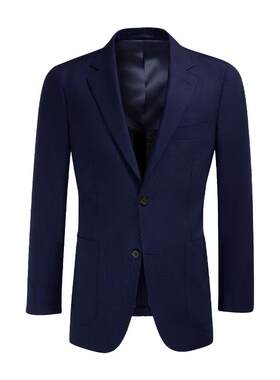 SUITSUPPLY藏青色羊毛西装上衣