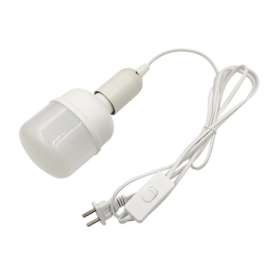 带插头开关延长线E27螺口LED灯泡家用照明节能高亮大功率白光球泡